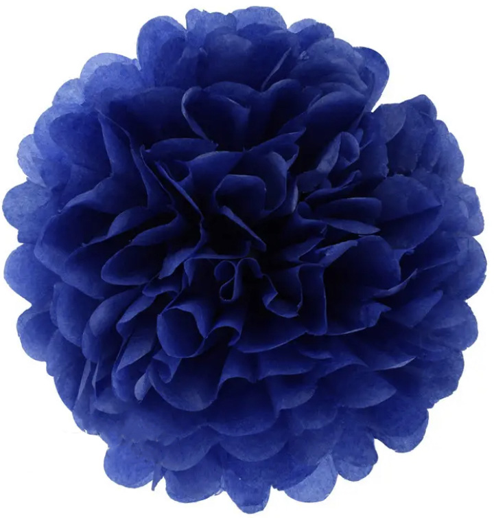 Pom poms 35 cm tmavě modrý (V6301)