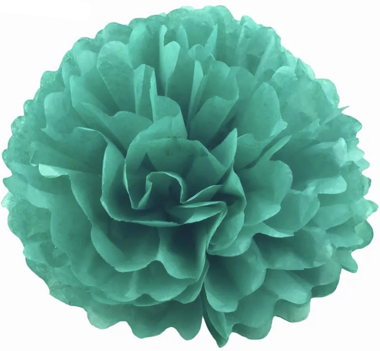 Pom poms 20 cm smaragdově zelený (V4201)