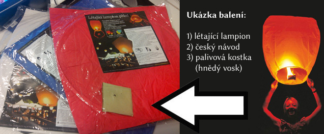 Červený létající lampion - tvar srdce pro zamilované