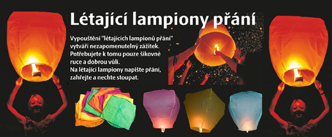 Červený létající lampion - tvar srdce pro zamilované