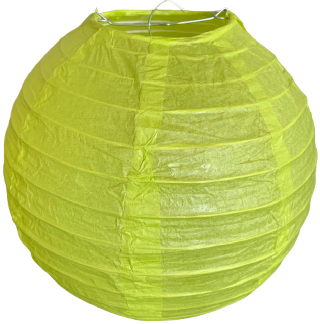 Jablíčkově zelený kulatý lampion stínidlo průměr 20 cm