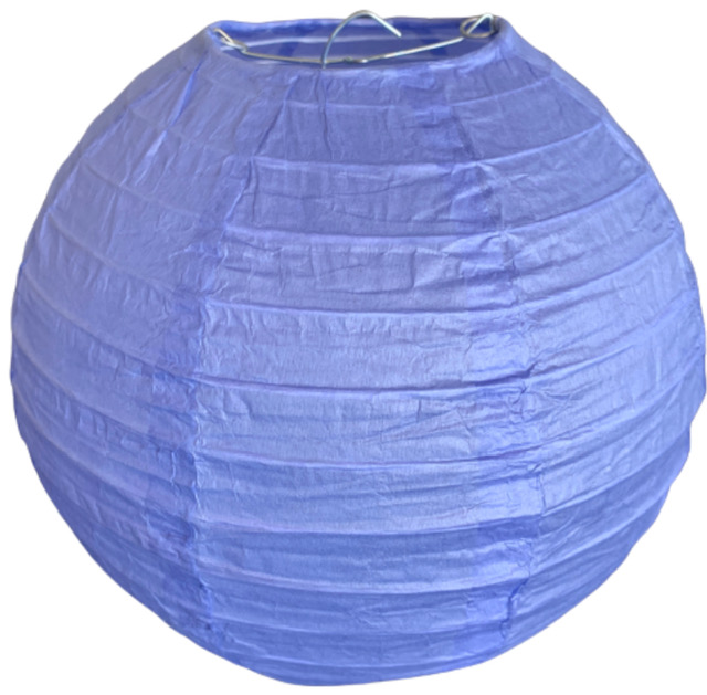 Borůvkový fialový kulatý lampion stínidlo průměr 20 cm