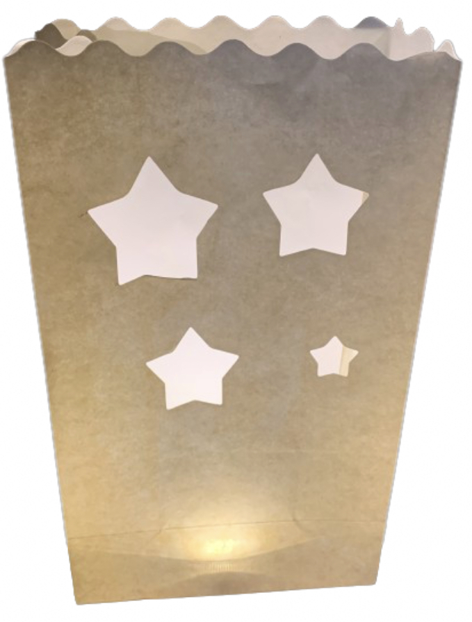 Candle Bags CB01 hvězdy balení 5ks dekorativních lampionů