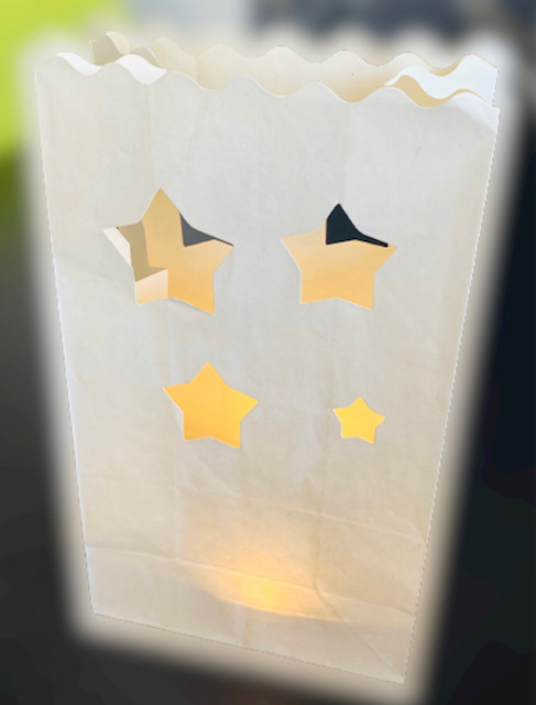 Candle Bags CB01 hvězdy balení 5ks dekorativních lampionů