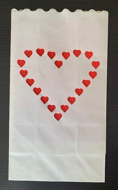 Candle Bags CB02 srdce balení 5ks dekorativních lampionů