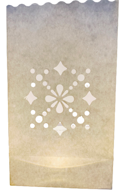 Candle Bags CB16 vločky balení 10ks vánočních dekorativních lampionů