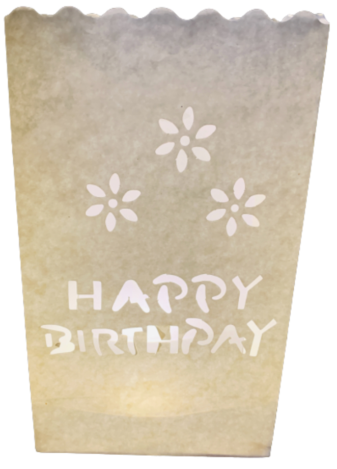Candle Bags CB09 Happy Birthday balení 10ks dekorativních lampionů