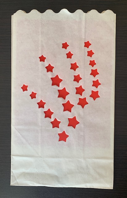 Candle Bags CB11 hvězdy balení 10ks dekorativních lampionů