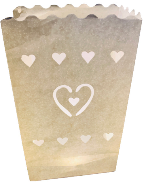 Candle Bags CB14 srdce balení 10ks dekorativních lampionů