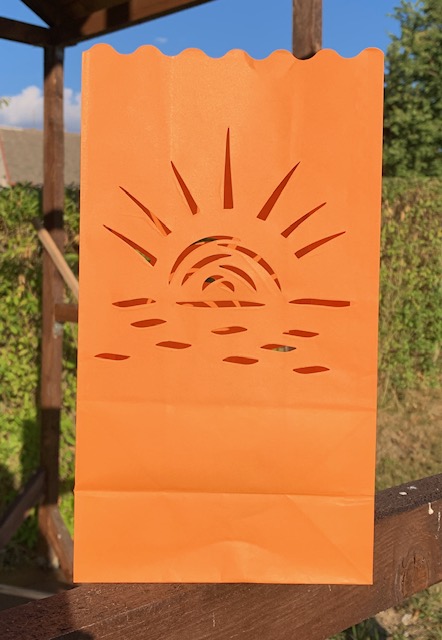 Candle Bags CB25 oranžové východ slunce balení 10ks dekorativních lampionů