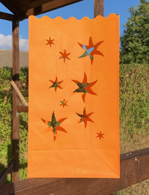 Candle Bags CB23 žluté hvězdy balení 10ks dekorativních lampionů