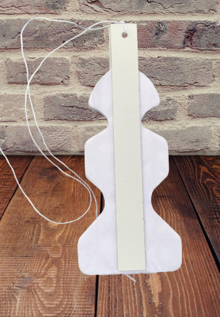 Bílá papírová rozeta vějíř S1 průměr 20 cm