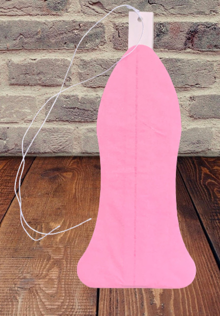 Růžová papírová rozeta vějíř S2 průměr 30 cm