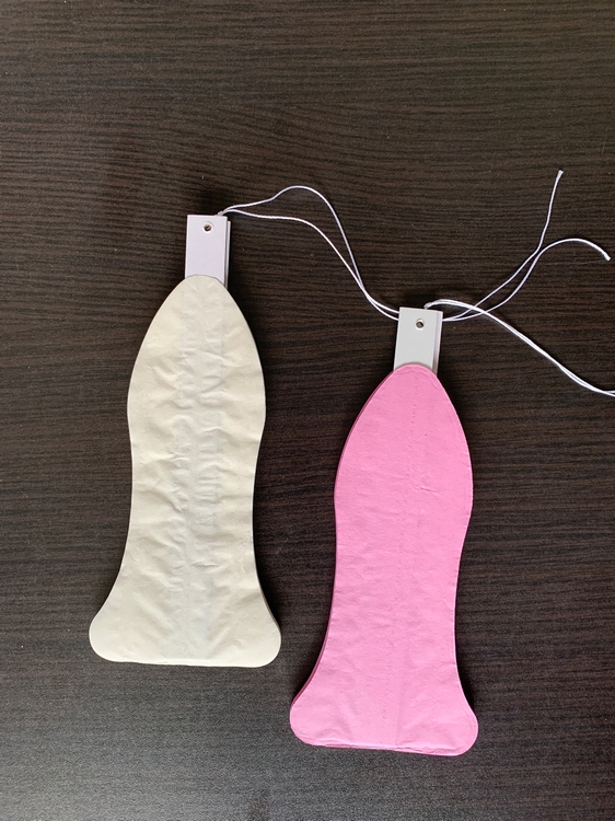 Smetanová papírová rozeta vějíř S2 průměr 30 cm