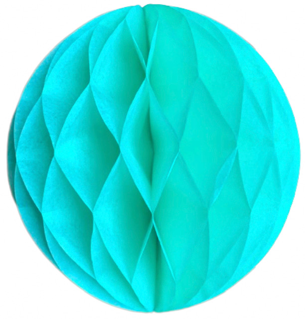 Světle růžová papírová koule honeycomb průměr 10 cm