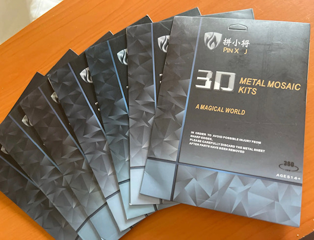 Klavír se židličkou hudební nástroj kovové 3D puzzle