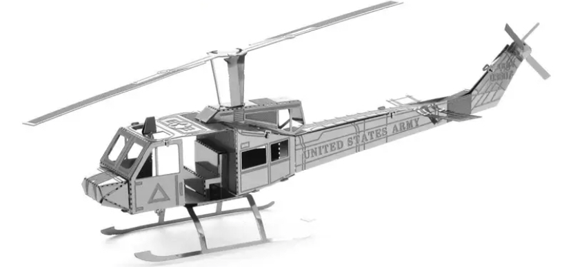 Helikoptéra kovové 3D puzzle