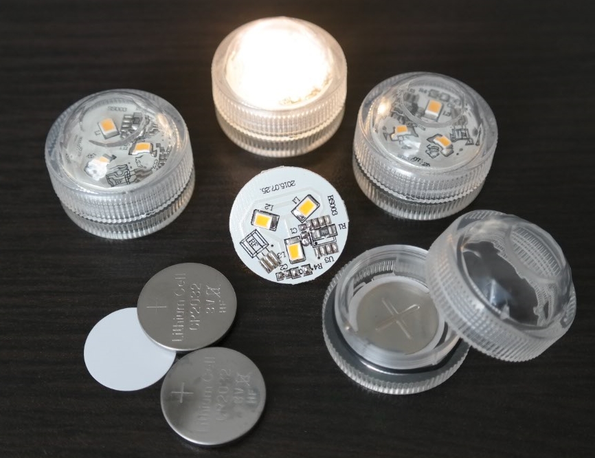 Žluté vodotěsné ponorné LED světlo do vody DekorLED3V 