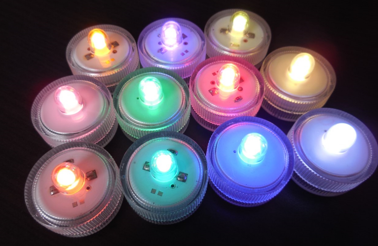 Bílé vodotěsné ponorné LED světlo do vody DekorLED1V