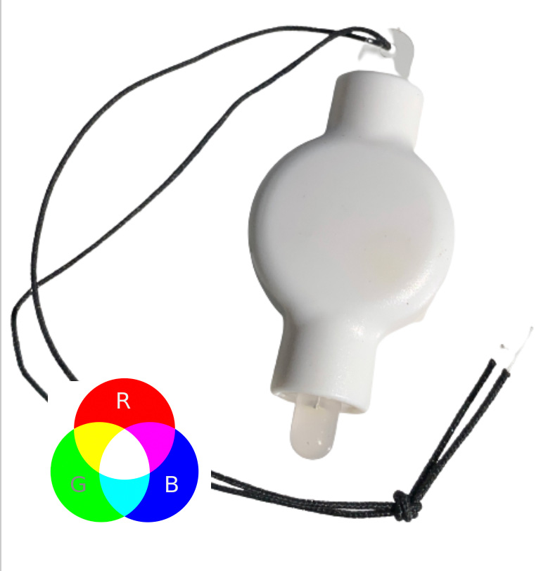Vícebarevné závěsné LED světlo DekorLED1Z RGB do lampionů