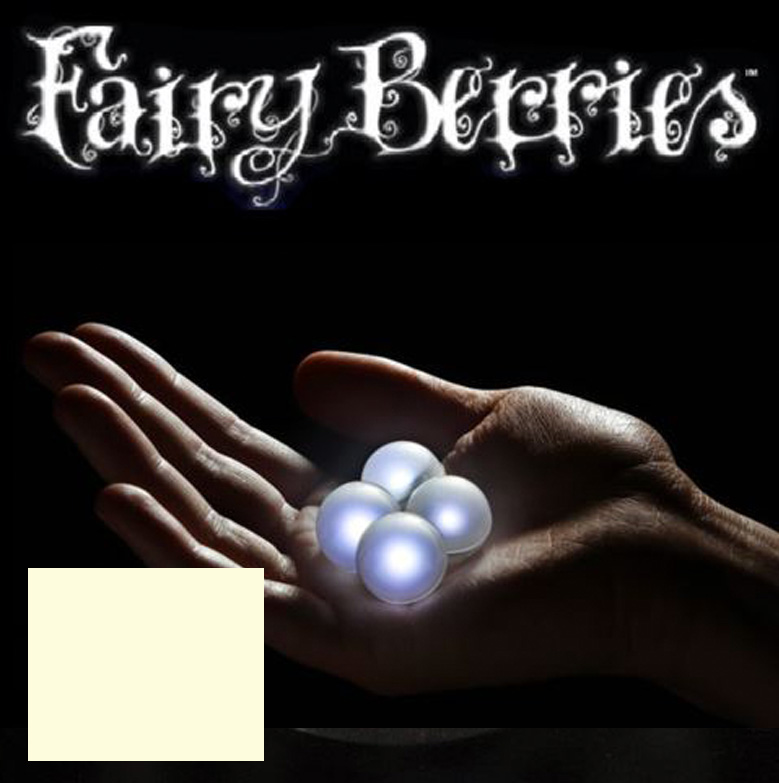 Magické borůvky FAIRY BERRIES kulaté pulzující LED světýlko 1ks - teplá bílá