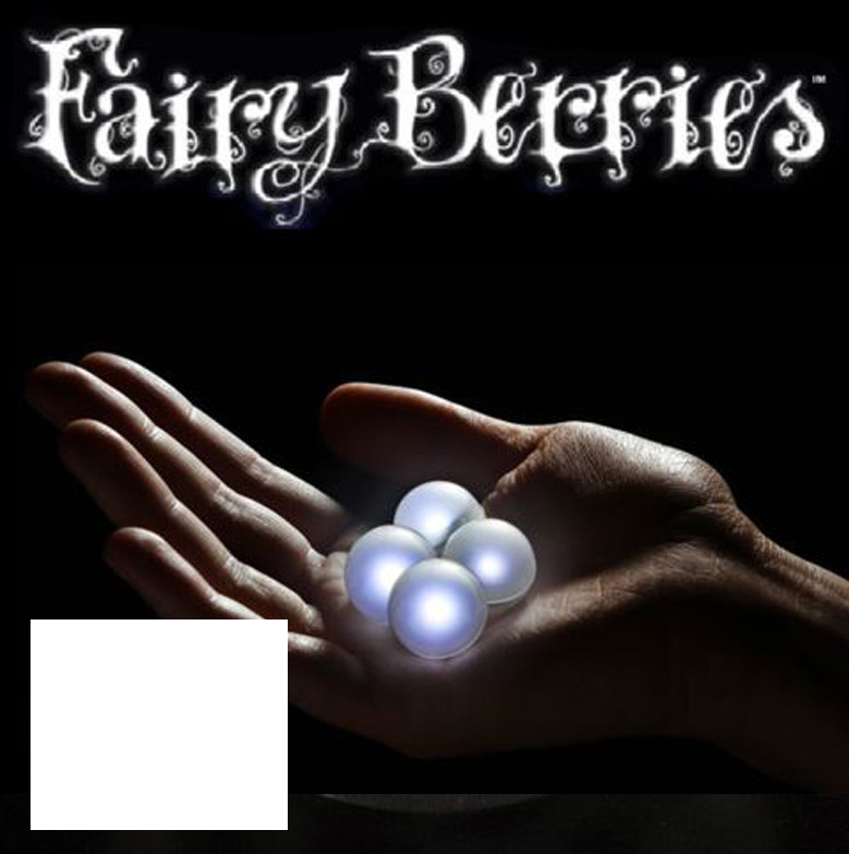 Magické borůvky FAIRY BERRIES kulaté pulzující LED světýlko 1ks - bílá