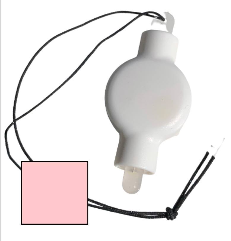 Růžové závěsné LED světlo DekorLED1Z do lampionů