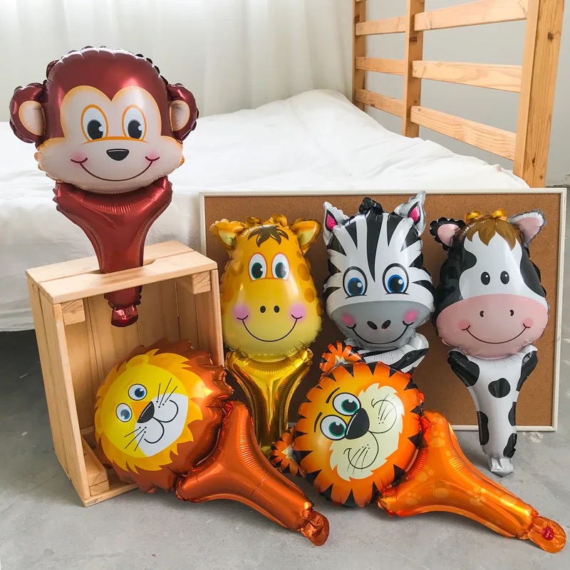 Zebra nafukovací balónek  s držadlem do ruky 48 x 22 cm (F303)