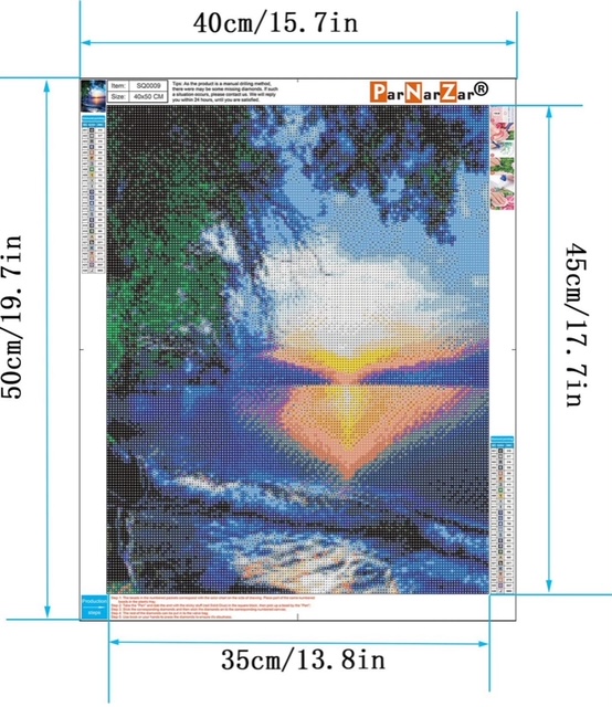 Západ slunce na pláži 35x45cm diamantové malování