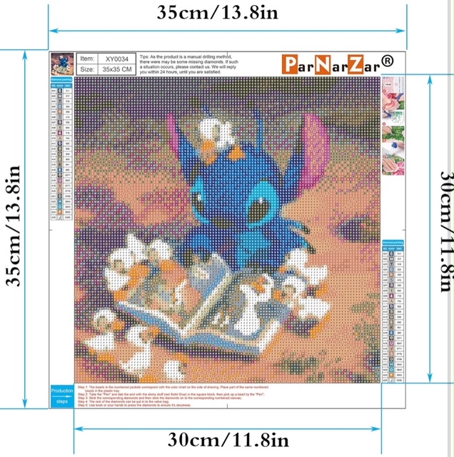 Lilo a Stitch 30x30cm diamantové malování