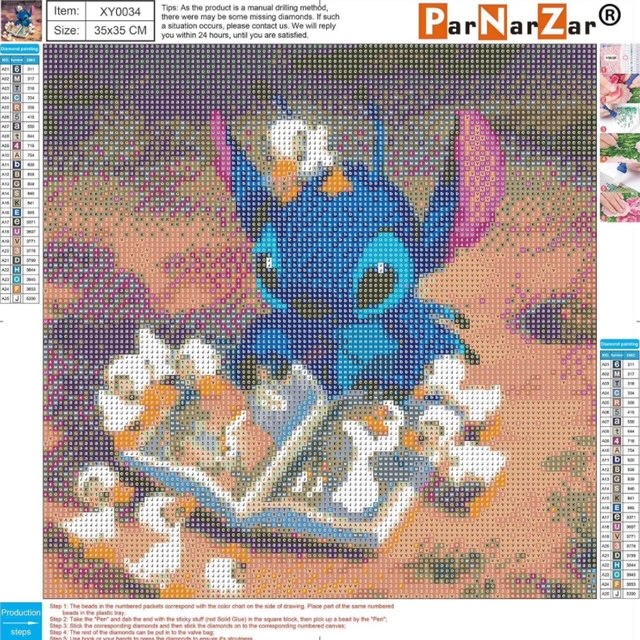Lilo a Stitch 30x30cm diamantové malování