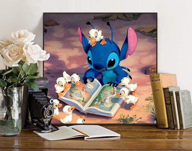Lilo a Stitch 30x30cm diamantové malování