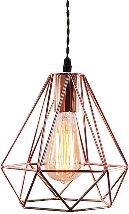Závěsná lampa Esoes retro stínidlo E27