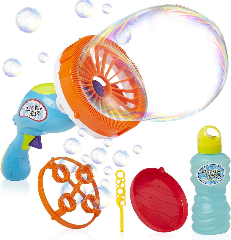 Dětská maxi pistole na mýdlové bubliny bublifuk Bubble Gun 2x AA baterie