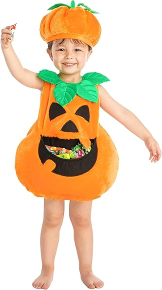 Halloween kostým dýně s kloboučkem velikost 3T pro dítě 3 – 4 roky