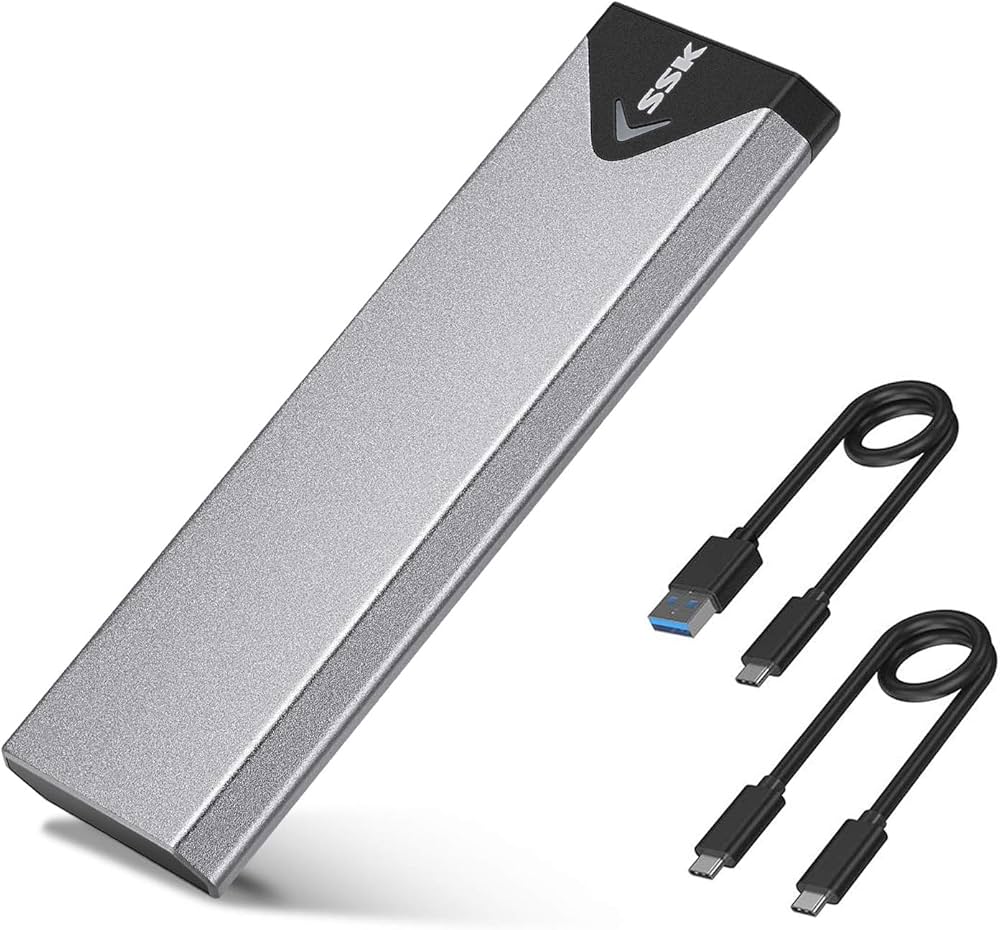 SSK NVMe & SATA M.2 SSD kryt USB 3.2 Gen2 10 Gb/s, hliník OK0209