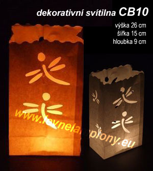 Candle Bags CB10 vážka balení 10ks dekorativních lampionů