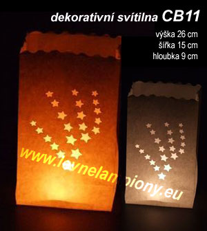 Candle Bags CB11 hvězdy balení 10ks dekorativních lampionů