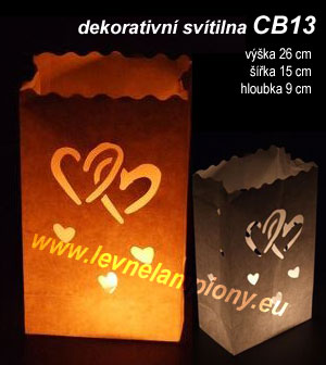 Candle Bags CB13 srdce balení 10ks dekorativních lampionů