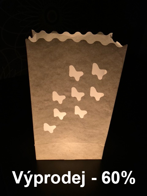 Candle Bags CB30 motýli balení 10ks dekorativních lampionů