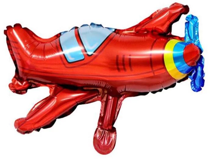Letadlo červené nafukovací balónek malý cm (F150)