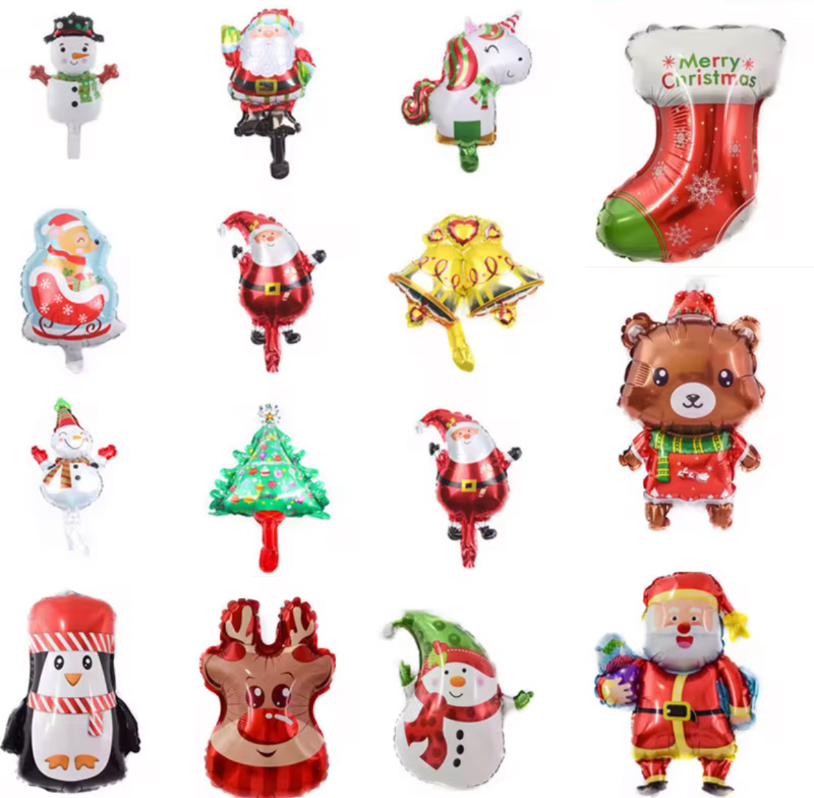 Zvonky vánoční nafukovací balónek malý 37 x 36 cm (F158)