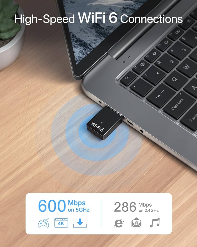Adaptér BrosTrend AX900 Mini USB WLAN Stick WiFi 6