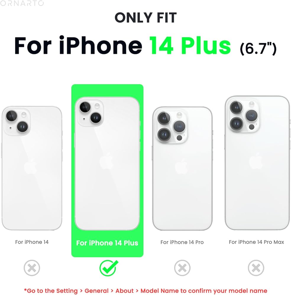 ORNARTO Silikonové pouzdro iPhone 14 Plus + 2× fólie OK0201