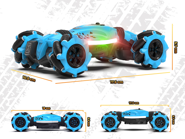 Pristar RC auto 4WD Stunt Drift 1:14 s ovl. gestem, zelené OK0206