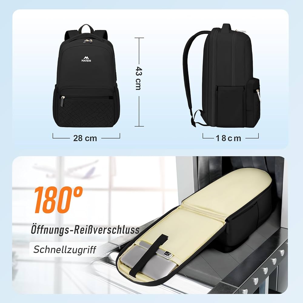 MATEIN lehký studentský batoh na notebook 15,6”