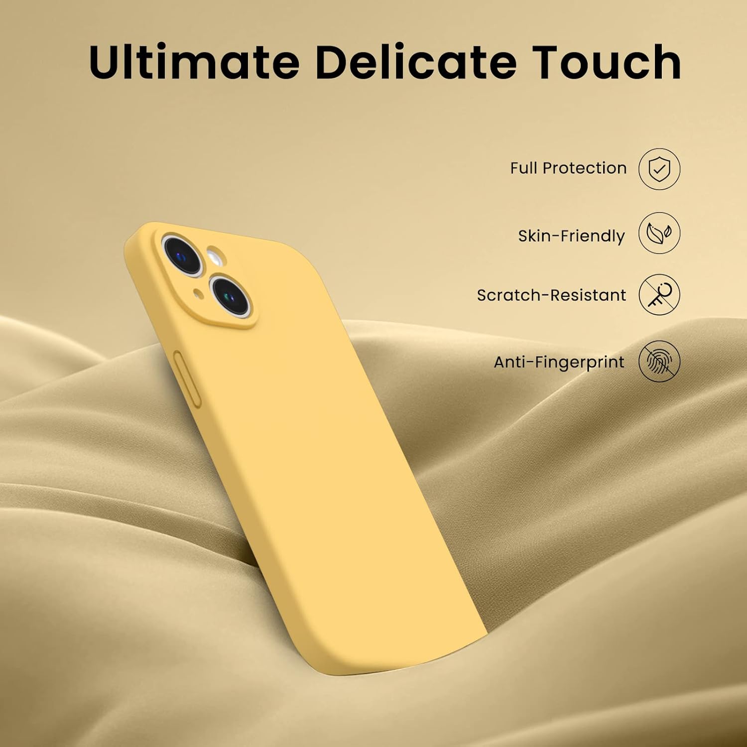 ORNARTO Silikonové pouzdro iPhone 14 Plus + 2× fólie OK0201