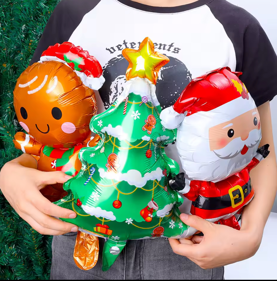 Zvonky vánoční nafukovací balónek malý 37 x 36 cm (F158)