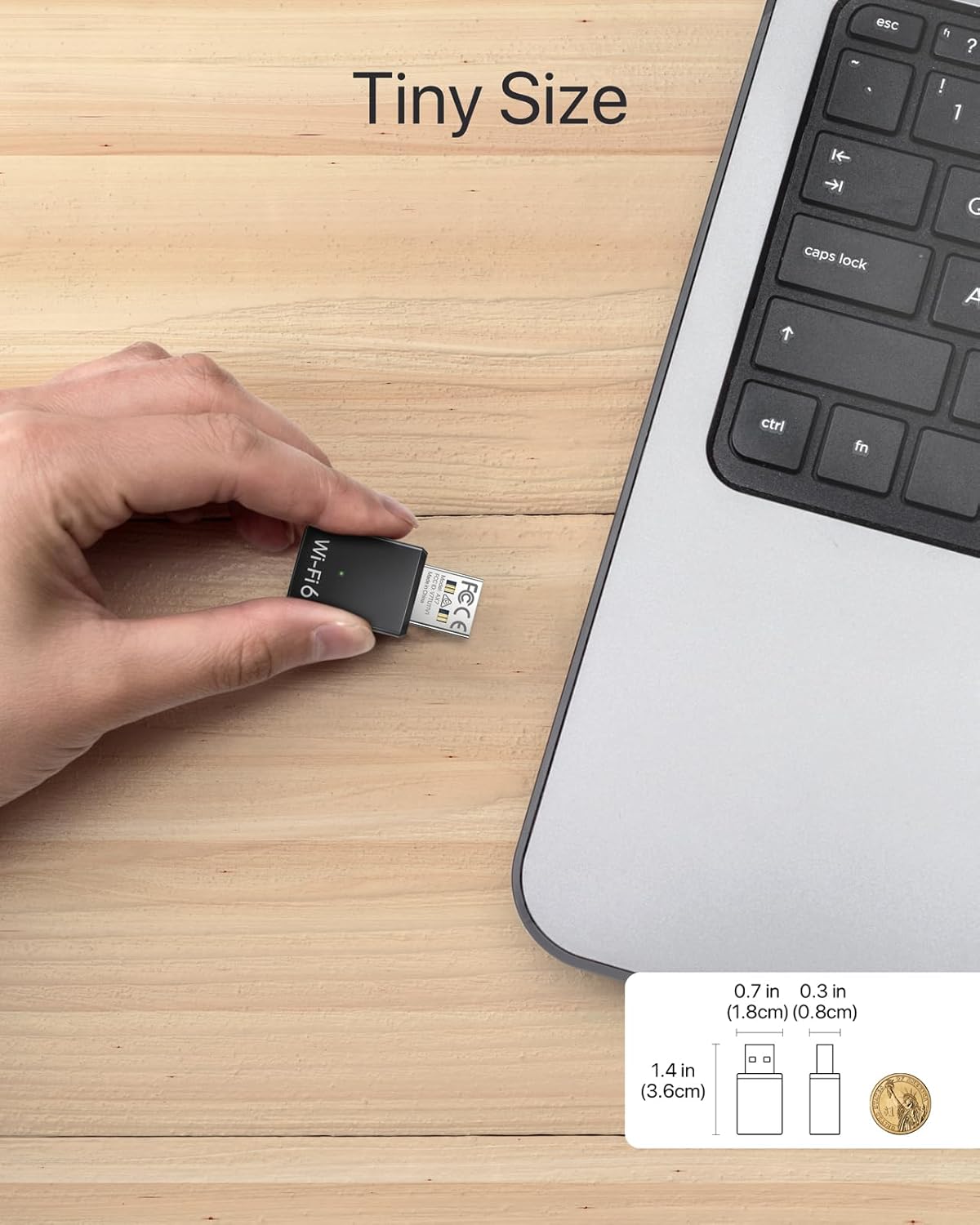 Adaptér BrosTrend AX900 Mini USB WLAN Stick WiFi 6