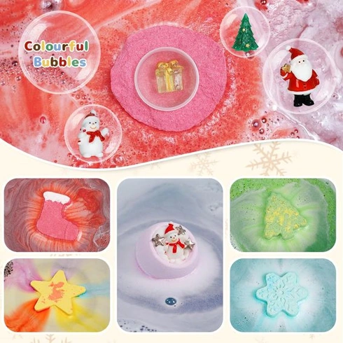 Vánoční koupelové bomby 6 ks Venares